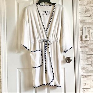 Valentino Short Terry Cloth Robe
Spa robe, swim coverup, bathrobe, wrap